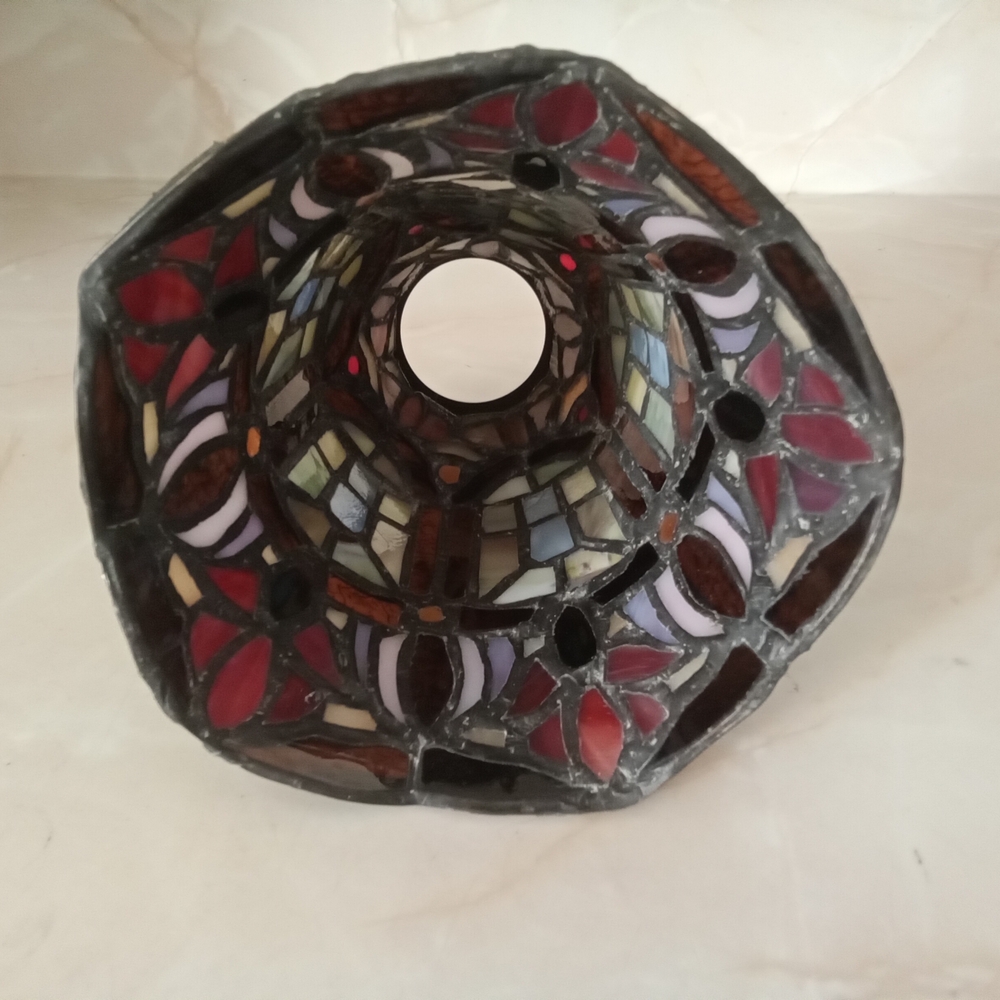 3 Vintage Style TIFFANY Style Stained Glass Shape - Picture 5 of 6